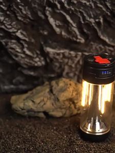 AE Đèn cắm trại đa chức năng đèn pin ngoài trời có thể sạc lại đèn cắm trại có gắn nam châm và tích hợp pin dự phòng đèn làm việc hai nguồn sáng.