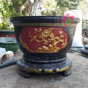Sơn chậu kiểng sơn chậu cảnh màu đỏ chu hệ nước Okay Paint