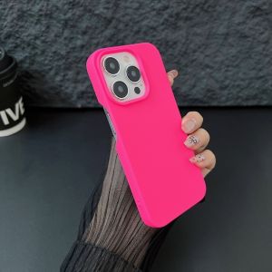 สีทึบ TPU Soft Case สำหรับ iPhone 11 12 13 14 15 Pro Max Plus ไร้ขอบครึ่งแพ็คป้องกันการวางปกปลอก