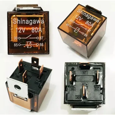 RELAY LAMPU KLAKSON RELAY KLAKSON MOTOR DLL KAKI 4 80A 12 VOLT BENING INDIKATOR LED UNIVERSAL SEMUA MOTOR