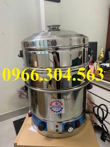 Nồi hấp xôi nồi hấp bánh bao chaỵ điện 3 tầng đường kính 35cm
