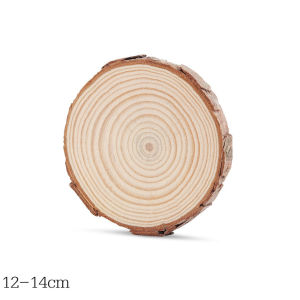 3PCS Natural Wood Slices Round Wooden Coaster 8cm 10cm 14cm DIY Craft Decor Home Office