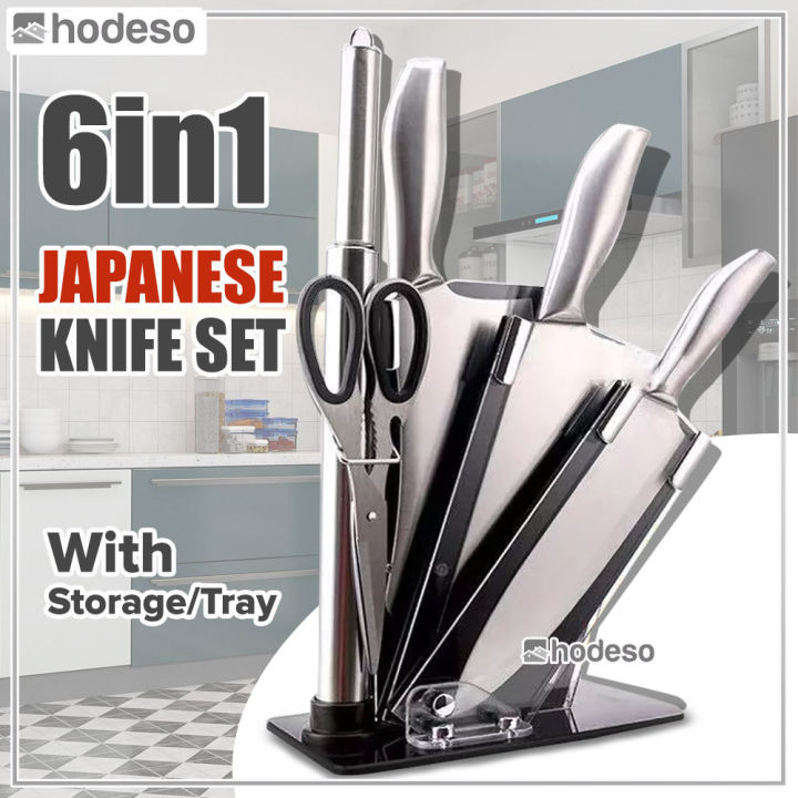  6in1 Authentic Japan Knife Set High Quality Stainless Steel