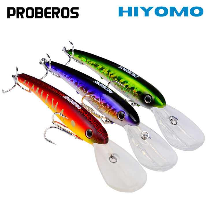PROBEROS 1PCS Topwater Big Heavy Minnow Lure Floating 20cm 43g Artificial  Fake Fish Hard Fishing Lures and Baits Trolling Lure Sea Fishing Tackle  DW576