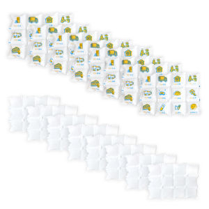 Gel Ice Pack 3*4 Reusable Ice Bag Sheet Food Fresh Cooler Therapy Pain 4/8 /16PCS