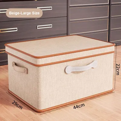 Foldable wardrobe organisers extra large toys storage box with flip cover big container storage for clothes box baju 收纳箱