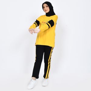 Setelan Baju Olahraga Wanita Muslim Jumbo Terbaru Azdari AZR 03 - Set Senam Muslimah