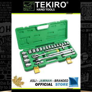 Kunci Set Soket Isi 24 pcs Gagang 1/2" inch DR. 3/8”~1¼” inch (6 PT) Mata Sock Set TEKIRO