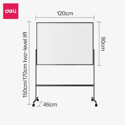 [Deli VPP] Bảng Từ Trắng 2 Mặt Deli Flipchart Chân Di Động Điều Chỉnh Chiều Cao Học Sinh Văn Phòng Tiện Dụng