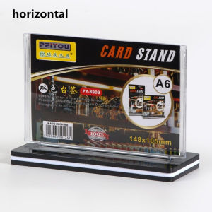 Acrylic T-Shaped Table Card Double-Sided Tig Price Tag Number Plate Dining Desktop Restaurant