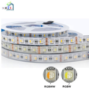 RGBW LED Strip light 4IN1 5050 60leds/m 4 Colors in 1 Chip RGB+WW Flexible Led Tape Light DC 12V 24V String 3M Tape 5m