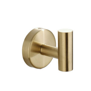 BAOKEMO Stainless Steel Shower Circular Towel Bar Tissue Holder Accessory Set Wall Mounted Golden Bathroom Accessory Set