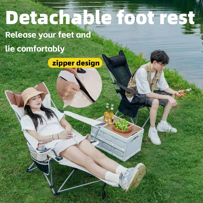 OAKSUMI Outdoor Portable Folding Lounge Chair Lunch Break
