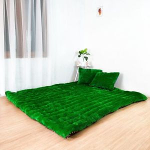 Kasur Bulu Dewasa 2 Orang Lantai Bulu Tebal Gender Rasfur Lembut Halus ukuiran 170x130/180x140