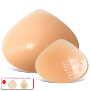 Triangle Breast Prosthesis for Mastectomy Silicone Breast Form Women Artificial Fake Silicone Breast Pad Chest Enhance False Boobs Breast Prosthetic Chest