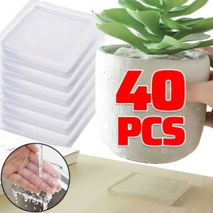 40Pcs Transparent PU Anti Vibration Pads Washing Machine Shock Absorbing Pad Furniture Feet Reduce Noise Floor Protector Mats