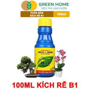 Mua 5 tặng 1 - Phân Bón Kích Rễ Greenhome B1 Chai 100ml Tạo Mầm Rễ Khoẻ Sai Hoa Phục Hồi Rễ Yếu Lá Dày