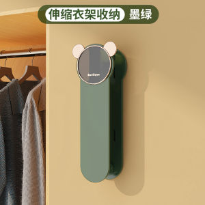 Movable clothes hanger punch-free high load-bearing storage thickened household artifact