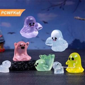 【PCWFKef】 5pcs dễ thương Dollhouse Luminous ma búp bê mô hình thu nhỏ DIY phụ kiện nhà búp bê trang trí Halloween đồ trang trí phát sáng trong bóng tối đồ chơi