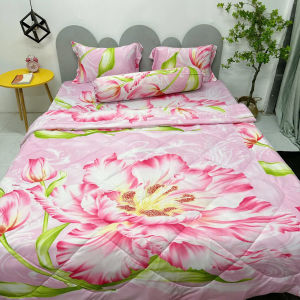 Bộ ga gối thun lạnh mẫu Hoa 0402 (5 màu) đủ kích cỡ may theo yêu cầu / chăn ga gối Minh Anh