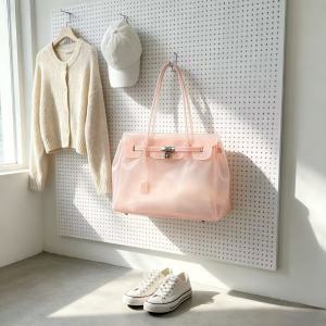 kiikii Same Style TPU Jelly bag summer new style high-end commuter tote bag Transparent large-capacity bag