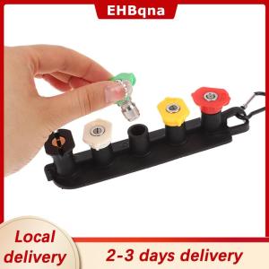 [COD]  HOT SALE Ship within 24 hours Multi Functional High Pressure Washer Tips Set With Nozzle Holder 5 7 Nozzle Tips 1 4 Inch Quick Connector DIY Accessories