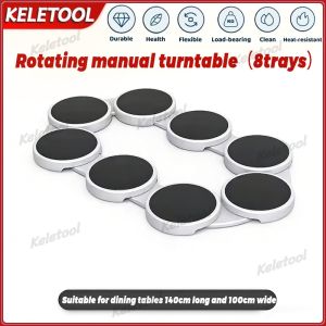360 Rotating Tray Easy to Clean Creative Lazy Susans Organizer for Oblong Tables Gatherings Weddings