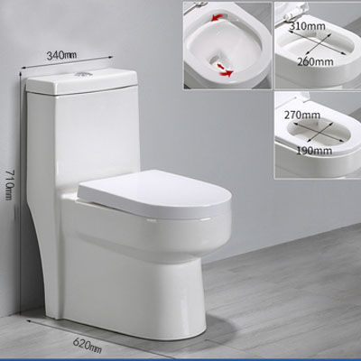 ⚡FLASH SALE⚡ WC Close-Couple Toilet Bowl S Trap Wash Down Water Closet ...