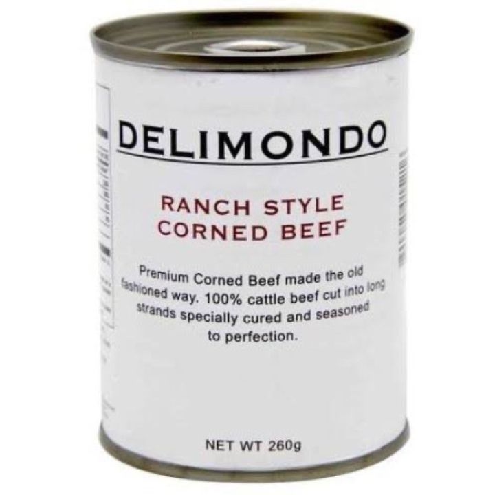 Delimondo corned beef deli mundo ranch style, garlic and chili corned