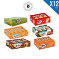 Malkist มอลคิสท์ แครกเกอร์สอดไส้รสต่างๆ ขนาด 28 กรัม 12ชิ้น. 