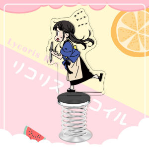 Lycoris Recoil Spring Standing Figure Acrylic Character Stands Model Plate De-stress anime figure