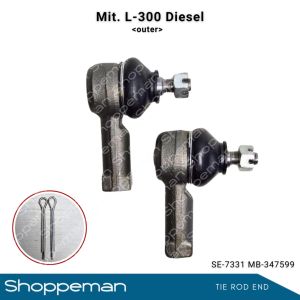 2PCS/SET Mitsubishi L-300 Diesel TIE ROD END for Mitsubishi L300 outer SE-7331 MB-347599 GSK