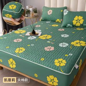 Thicken Waterproof Mattress Protector Cover Single/Queen/King Smooth Fitted Waterproof Bedsheet Dust Cover