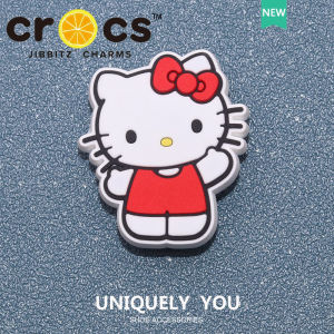 Jibbitz  หัวเข็มขัดรองเท้า Hello  การ์ตูนน่ารัก KT แมว แฟชั่น รู อุปกรณ์เสริมรองเท้า จิ๊บบิท ตัวติดรองเท้า