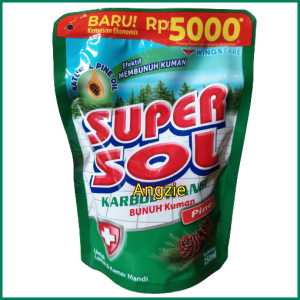 3 pouch SUPERSOL Karbol Wangi 250 ML ( kemasan 5000 )