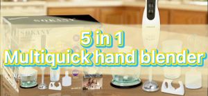 SOKANY 5 IN 1 SM-5006-5S 600W MULTI QUICK HAND BLENDER MULTIPURPOSE KITCHEN BLENDER JUICER KITCHEN APPLIANCE