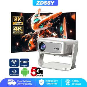 ZDSSY P90 Native 1080P 4K 9000 Lumens Smart projector Electronic Focus WIFI & BT4.2 Support IOS Android Air Play/Mriacast/WIFI Display Video Outdoor TV Movie Home Cinema