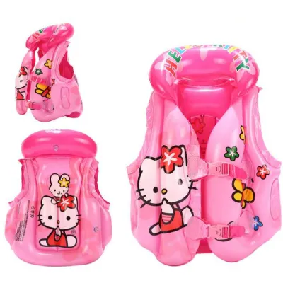 Childrens life jacket Cartoon inflatable swimming suit kids buoyancy life jacket inflatable vest Adjustable belt for inflatable vest