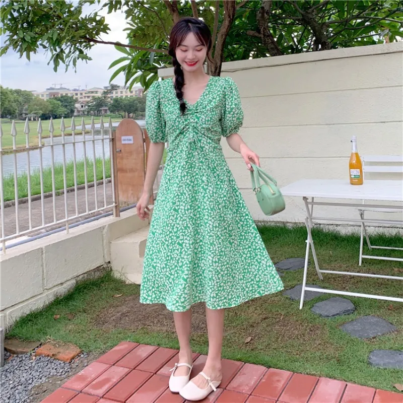 COD 2022 New Fashion Korean Style Black Blue Green Floral Short