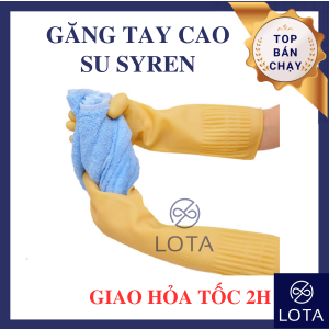 GĂNG TAY CAO SU SYREN NÀNG TIÊN CÁ bao tay cao su tự nhiên dùng khi rửa chén giúp bảo vệ da tay đồ bọc tay khi lau chùi vệ sinh tolilet bồn tắm bồn cầu hàng tốt cao cấp chất lượng giá rẻ LOTA SHOP