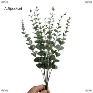 [COD] dgheg 5pcs set Artificial Flowers Plant Bridal Bouquet Wedding Wreath Dining Table Center Home Room Party Decor