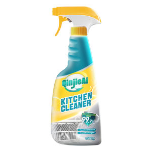 QinjieAi Kitchen Cleaner 500g Pot Cleaning Spray Oil Stain Remover Grease Removal Spray Cleaner