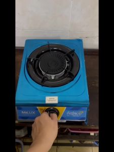 MILUX STAINLESS STEEL SINGLE BURNER GAS COOKER MSS-1211