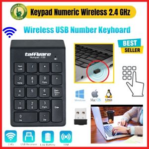 Keypad Angka Numeric Wireless 2.4GHz 10 Meter - Taffware i120