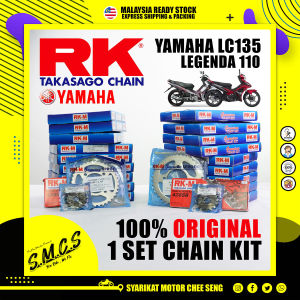 RKM Rantai Sprocket Yamaha LC V1 V2 V3 V4 V5 V6 V7 V8/Lagenda 110 Full Set Chain & Sprocket 428 (100%ORIGINAL) RKM
