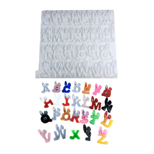 Practical Sturdy Silicone Letter Mould Easy to Clean and Release Portable for Crafting Customes Home Decorations