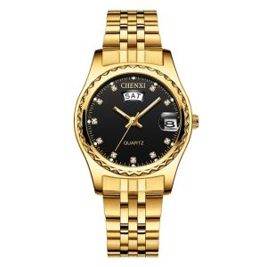 CHENXI 8204 Women Fashion Watches Ladies Gold Bracelet Wrist Watches Gifts For Womens Quartz Wristwatches Waterproof luminous watch