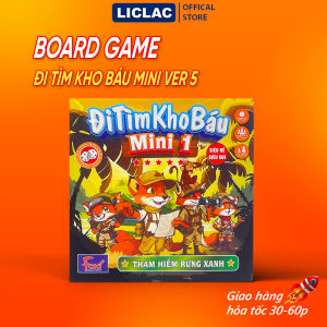 Boardgame ĐI TÌM KHO BÁU MINI 1 Thám Hiểm Rừng Xanh trò chơi giải trí rèn luyện tư duy thông minh