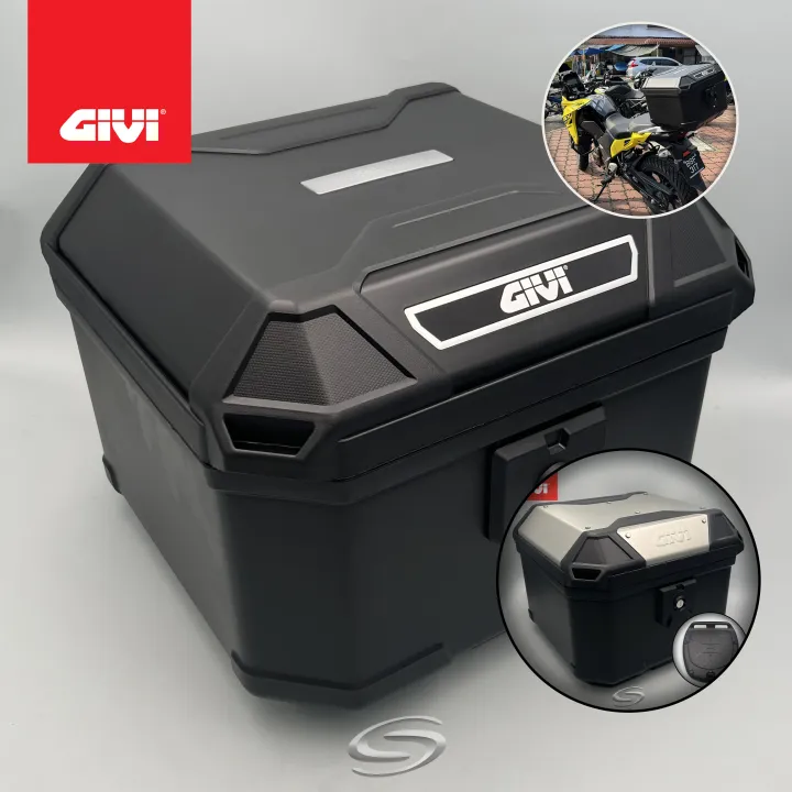GIVI Ultimo Box UN37 UN37+ Top Case Monolock 37L Black Motor Top Box Bike