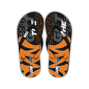 BRZ-0498 Sandal Jepit Pria Kekinian Motif Dua Warna Dewasa 36-45 Anak 26-35 Ready Stok Anti Slip